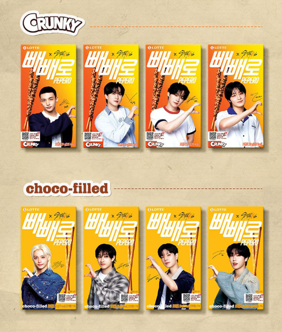 Stray Kids x PEPERO Single Type 4 Set