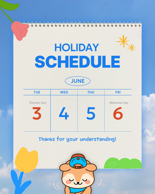 HOLIDAY NOTICE: June Holiday Schedule