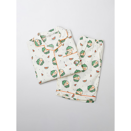 SPAO - Mangled Bear Short Sleeve Pajamas [Ivory]