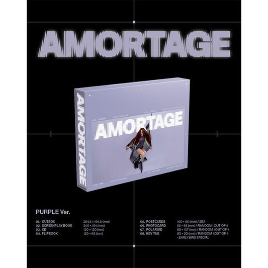 JISOO BLACKPINK - Мини-альбом [Amortage] ЭКСКЛЮЗИВНОЕ ИЗДАНИЕ [PURPLE Ver.]