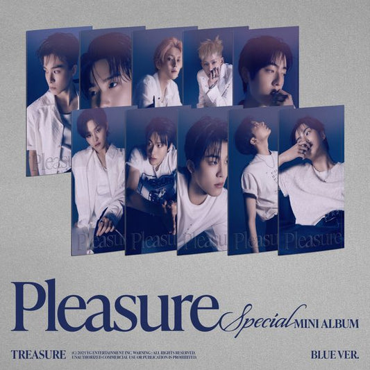 TREASURE - СПЕЦИАЛЬНЫЙ МИНИ-АЛЬБОМ [PLEASURE] [BLUE VER.] (НАБОР ИЗ 10 CD)