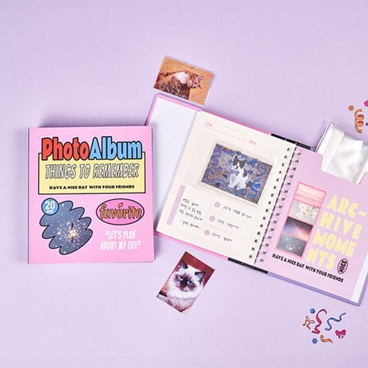Daiso - Фотоальбом своими руками 20 листов 50 карманов