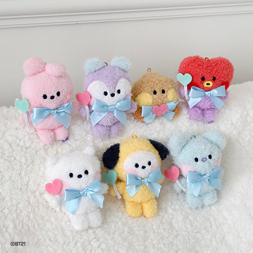 BT21 - Брелок для ключей в виде куклы Минини [Ангел]