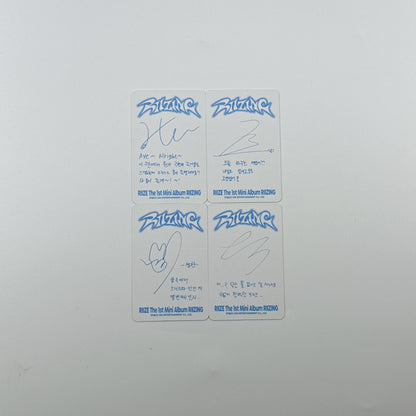 Riize - The 1st Mini Riizing (Collect Book Ver.) Photocards