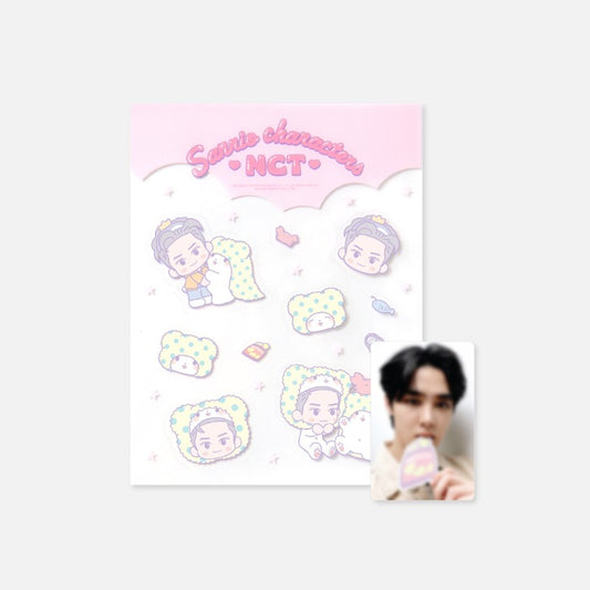 ПЕРСОНАЖИ NCT X SANRIO - ПРОЗРАЧНАЯ НАКЛЕЙКА + НАБОР ФОТОКАРТ